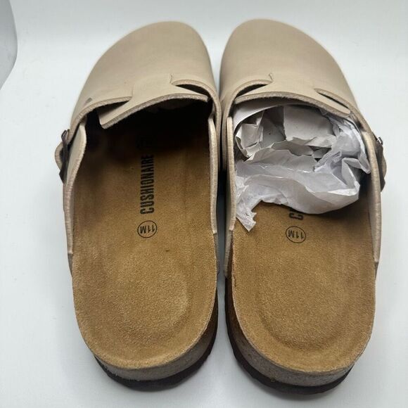 CUSHIONAIRE Women's Cork Footbed Clog with Faux Fur Lining 11 SAND NEW - Picture 4 of 7